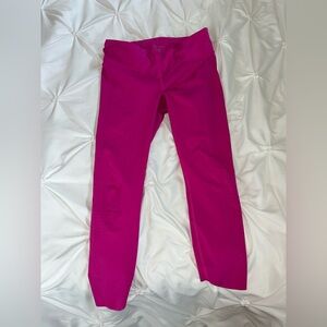 Vibrant Pink Athleta Lasercut Leggings